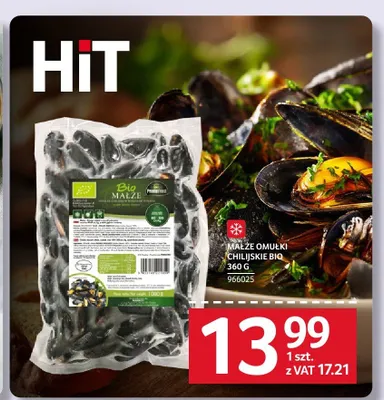 Małże omułki chilijskie Bio PrimeFrost promocja w Selgros