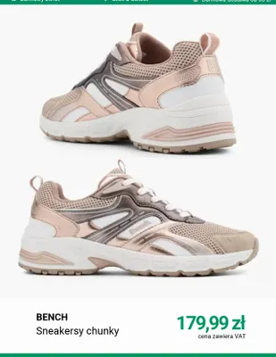Sneakersy chunky Bench promocja w Deichmann