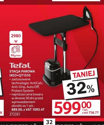Stacja parowa Tefal Ixeo+ QT1510 promocja w Selgros
