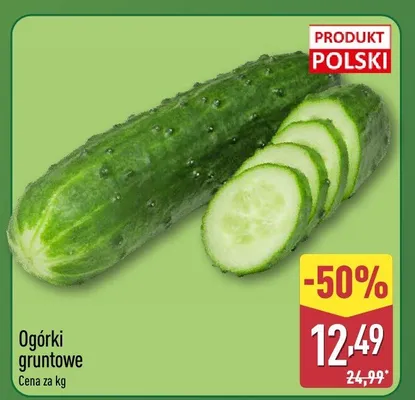Ogórki gruntowe promocja w Aldi