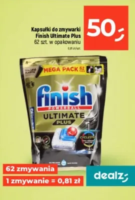 Kapsułki do zmywarki Ultimate Plus 62 szt. w opakowaniu promocja w Dealz