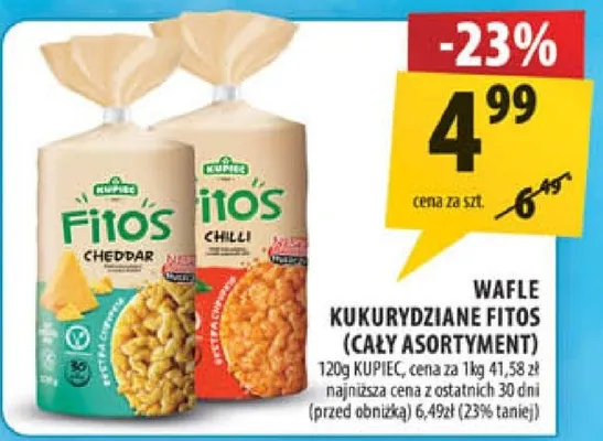 Wafle kukurydziane Fitos promocja w Arhelan