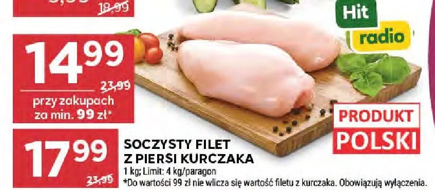 Soczysty filet z piersi kurczaka promocja w Stokrotka
