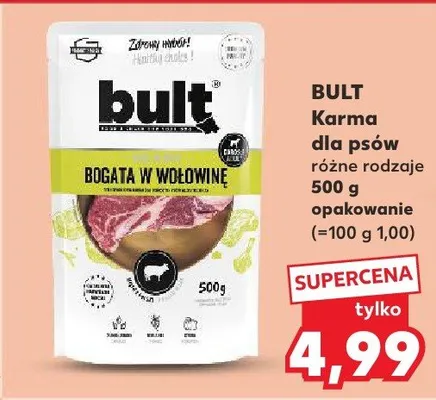 Karma dla psów Bult bogata w wołowinę promocja w Kaufland