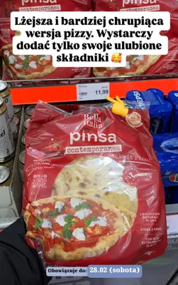 Pizza pinsa contemporanea promocja w Aldi