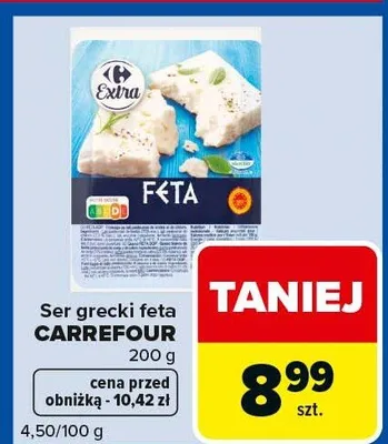 Ser grecki feta Carrefour Extra promocja w Carrefour Express