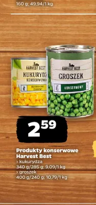 Groszek konserwowy Harvest Best promocja w Netto