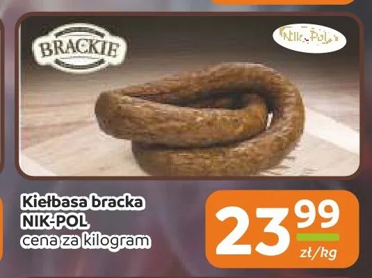 Kiełbasa bracka NIK-POL promocja w Społem Częstochowa