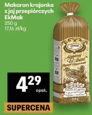 Makaron krajanka z jaj przepiórczych promocja w Delikatesy Centrum