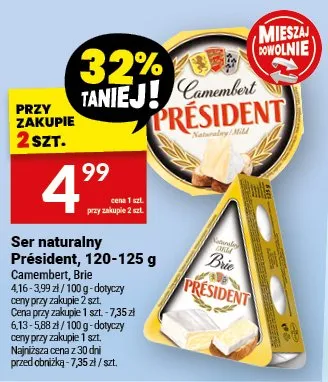 Ser naturalny Camembert, Brie promocja w Twój Market