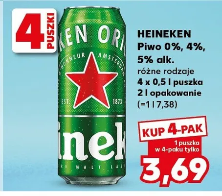 Piwo różne rodzaje promocja w Kaufland