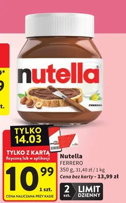 Krem czekoladowy promocja w Intermarche