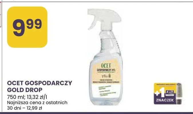 Ocet gospodarczy Gold Drop promocja w Stokrotka
