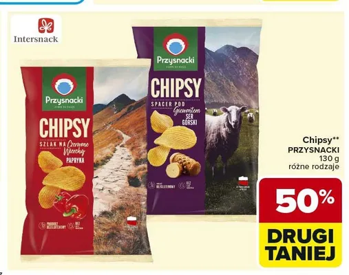 Chipsy Przysnacki Szlak na Czerwone Wierchy papryka promocja w Carrefour