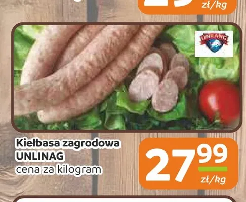 Kiełbasa zagrodowa Unilang promocja w Społem Częstochowa