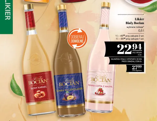 Likier Biały Bocian słony karmel promocja w POLOmarket