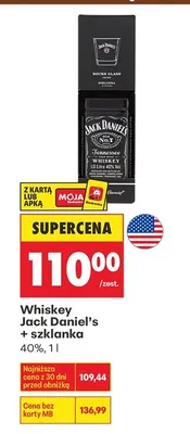 Whiskey + szklanka promocja w Biedronka