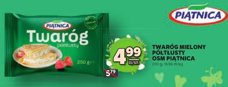 Twaróg mielony półtłusty osm promocja w Stokrotka