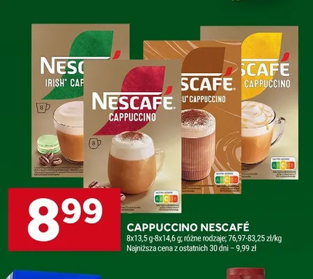 Kawa Cappuccino Nescafé Irish 8-pak promocja w Stokrotka