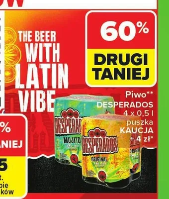 Piwo Desperados Mojito 4-pak 500ml promocja w Carrefour