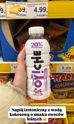 Napój izotoniczny mixed berry z wodą kokosową promocja w Dino