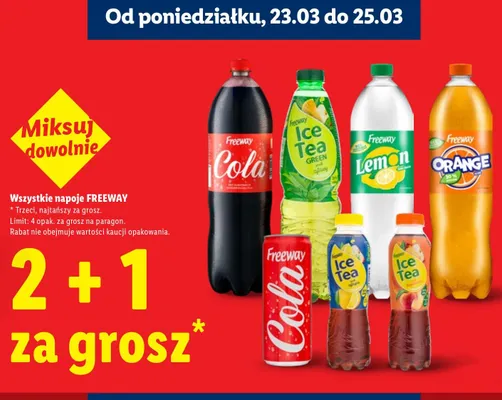Napój Freeway Lemon promocja w Lidl