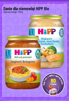 Danie dla niemowląt HiPP Bio Spaghetti Bolognese promocja w POLOmarket