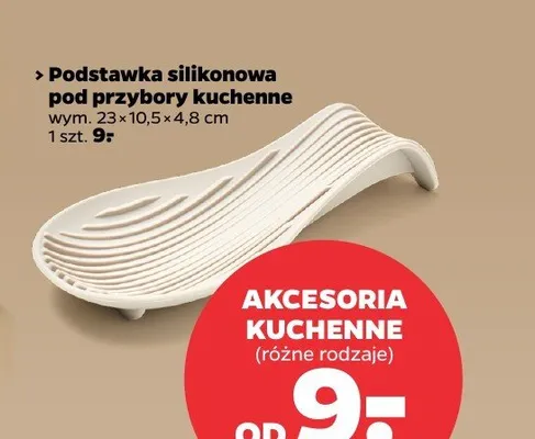 Podstawka silikonowa pod przybory kuchenne promocja w Netto