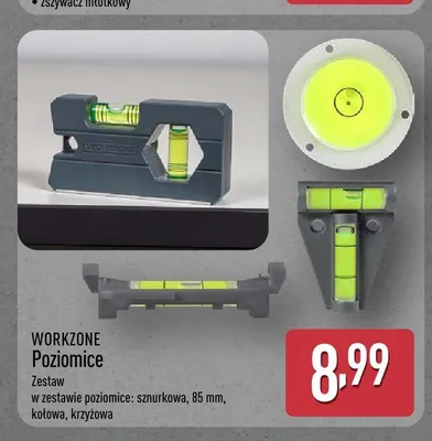 Poziomice WORKZONE zestaw promocja w Aldi