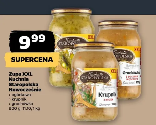 Zupa grochówka XXL Kuchnia Staropolska Nowocześnie promocja w Netto