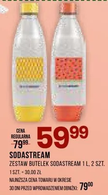 Zestaw butelek SodaStream 1l promocja w Drogerie Natura