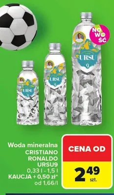 Woda mineralna URSU9 promocja w Carrefour