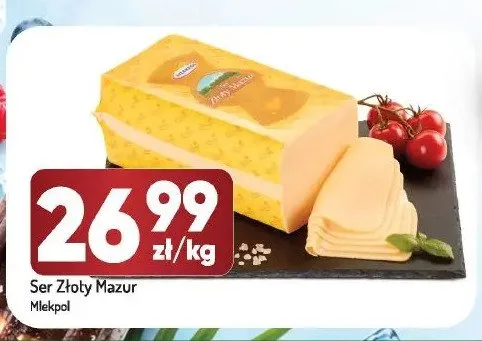 Ser żółty Złoty Mazur Mlekpol promocja w Avita