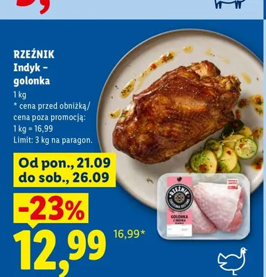 Indyk golonka Rzeźnik promocja w Lidl