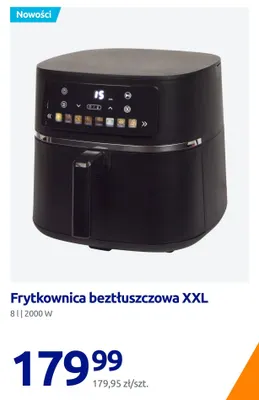 Frytkownica beztłuszczowa Xxl 8 l promocja w Action