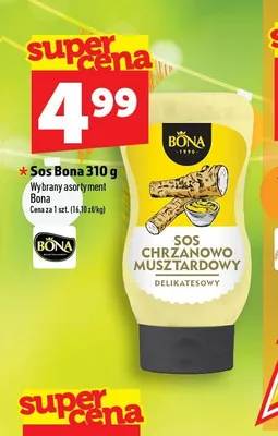 Sos chrzanowo-musztardowy Bona promocja w TOPAZ
