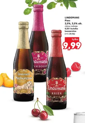 Piwo Lindemans Pecheresse promocja w Kaufland
