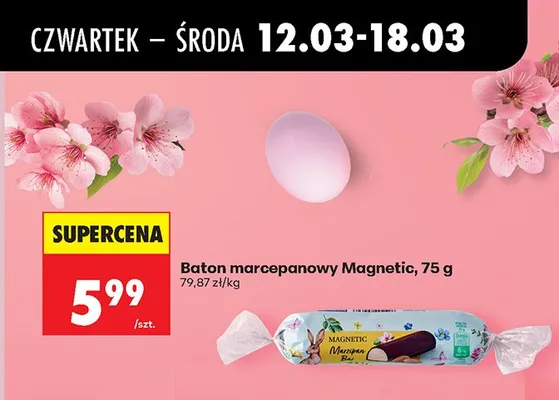 Baton marcepanowy promocja w Biedronka