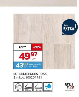 Wykładzina elastyczna Beau Flor Supreme Forest Oak promocja w Komfort