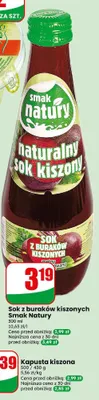 Sok z buraków kiszonych Smak Natury promocja w Dino