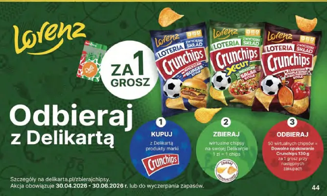 Chipsy Crunchips Canadian Maple Syrup and Paprika Style promocja w Delikatesy Centrum