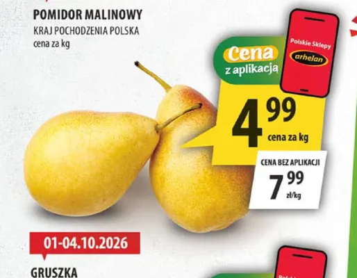 Gruszki polskie promocja w Arhelan