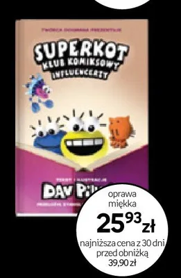 Książka Superkot Klub Komiksowy Influencerzy oprawa miękka promocja w Empik
