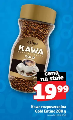 Kawa rozpuszczalna Gold Entino promocja w TOPAZ