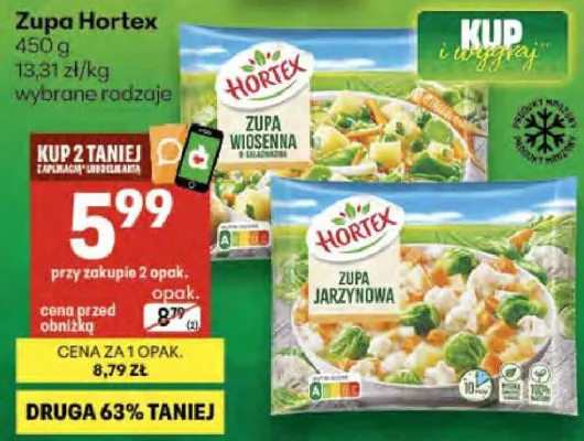 Zupa Hortex promocja w Delikatesy Centrum