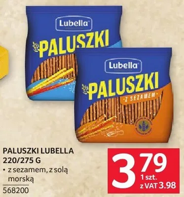 Paluszki Lubella 220/275g promocja w Selgros