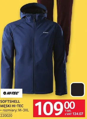 Softshell męski Hi-Tec rozmiary M-3XL 220020 promocja w Selgros