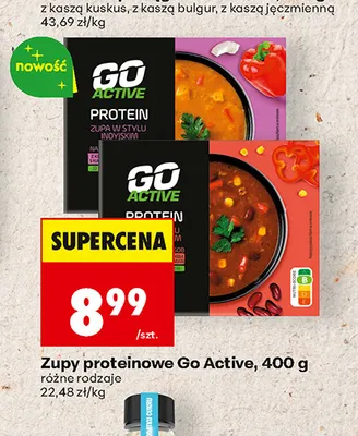 Zupy proteinowe Go Active promocja w Biedronka