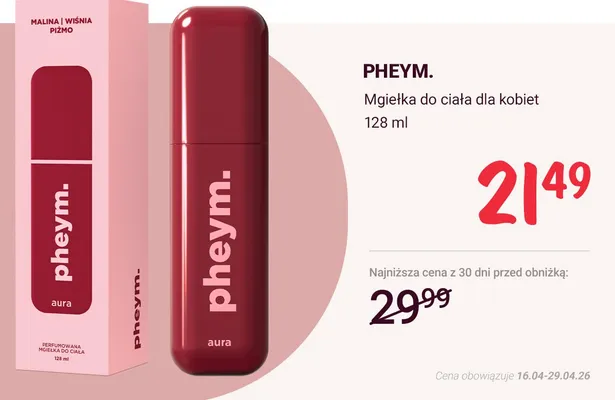 Mgiełka do ciała dla kobiet promocja w Rossmann