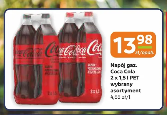 Napój gazowany Coca-Cola 2-pak promocja w Gama